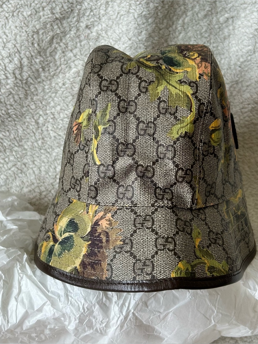 NWT Authentic Gucci Fisherman Bucket Hat w/ Fedora Flora - Picture 3 of 7